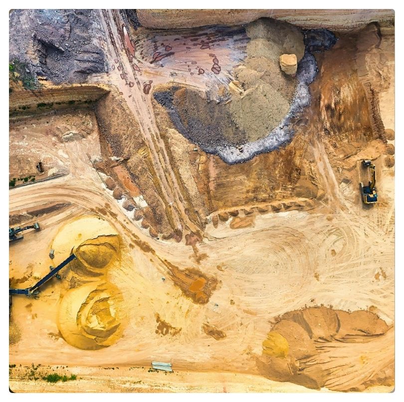 Arenas y gravas para construcción de Pasek